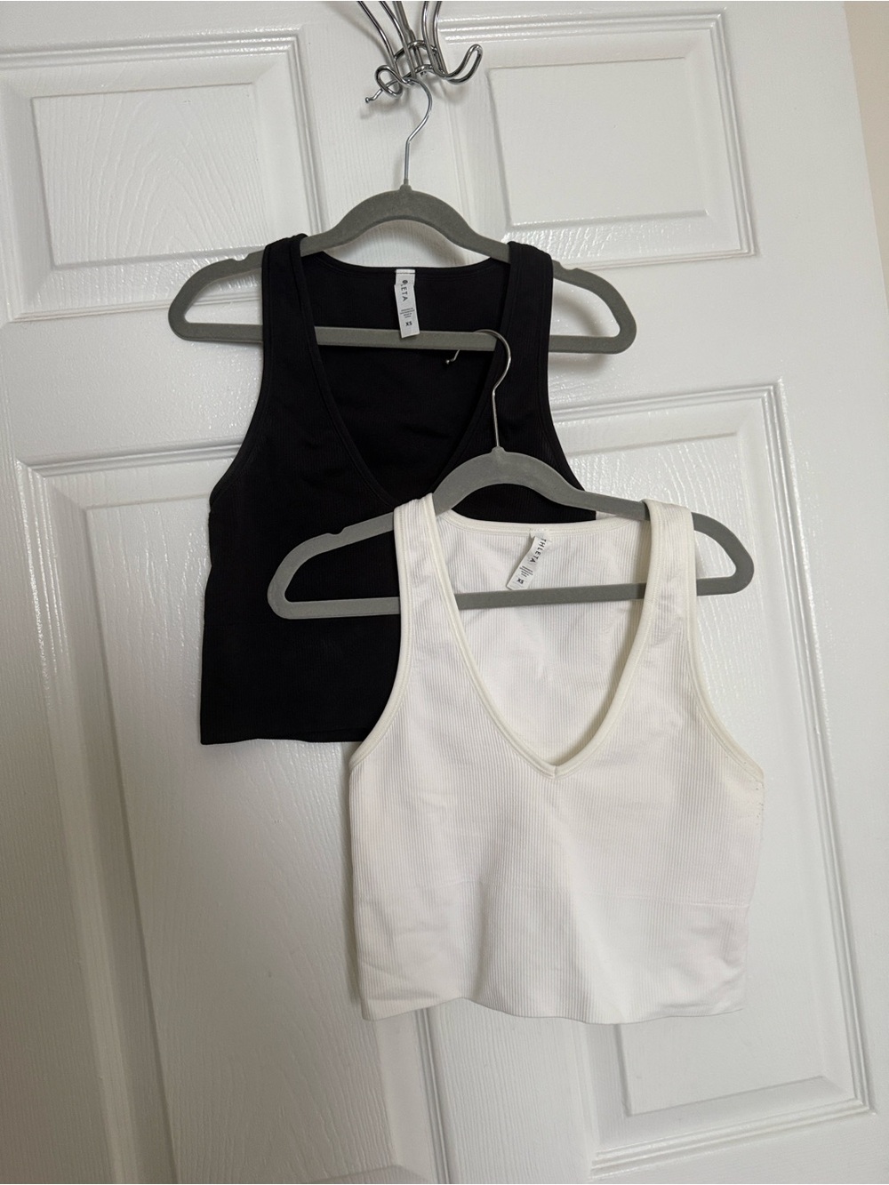 Athleta V-Neck Crop Tank Top (set of 2)